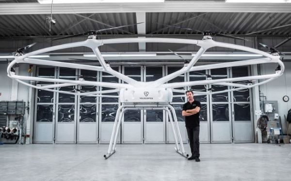 Грузовой дрон от Volocopter сможет поднимать до 200 килограммов