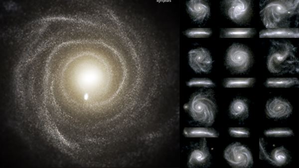 <br />
Создана самая подробная модель зарождения и эволюции галактик<br />

