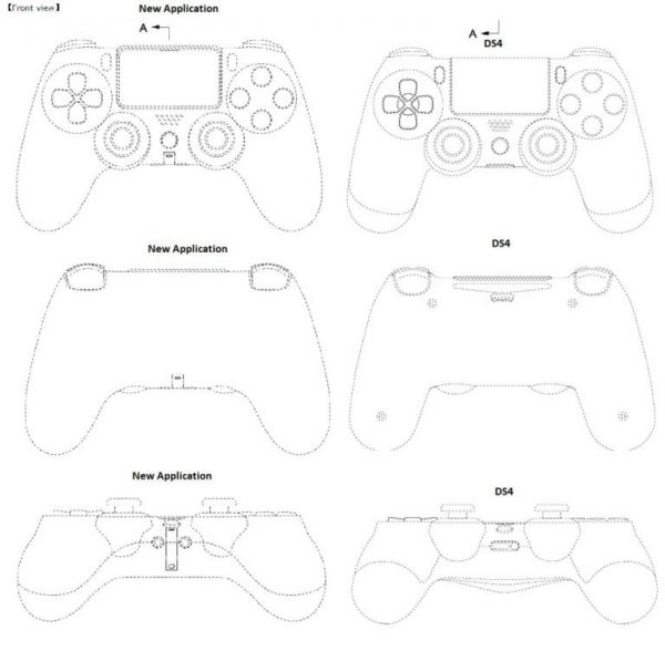 Патентное изображение контроллера PlayStation 5